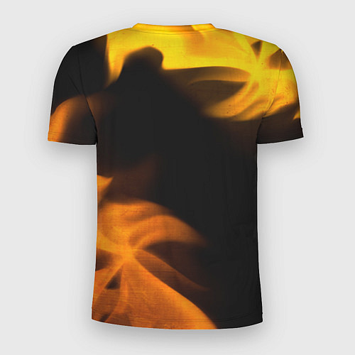 Мужская спорт-футболка PUBG - gold fire gradient / 3D-принт – фото 2
