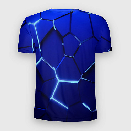 Мужская спорт-футболка Плиты неоновые / 3D-принт – фото 2