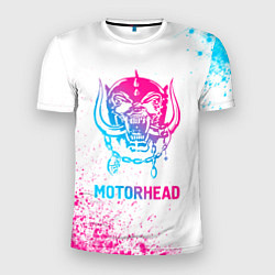 Мужская спорт-футболка Motorhead neon gradient style