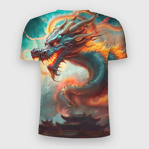 Мужская спорт-футболка Мифический дракон 2024 / 3D-принт – фото 2