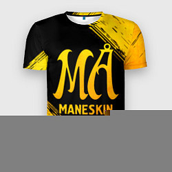 Мужская спорт-футболка Maneskin - gold gradient