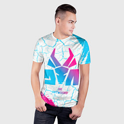 Футболка спортивная мужская Die Antwoord neon gradient style, цвет: 3D-принт — фото 2