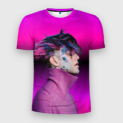 Мужская спорт-футболка Lil Peep фиолетовый лук