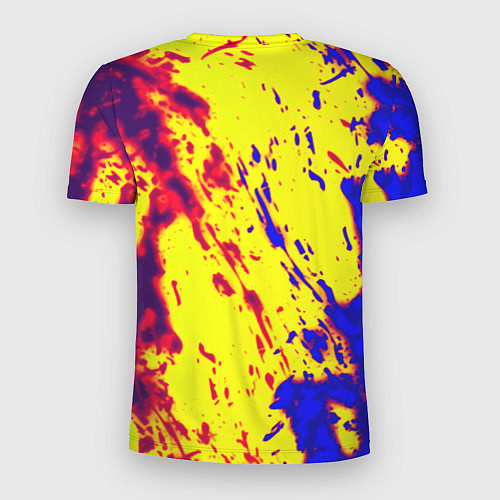 Мужская спорт-футболка Half life toxic yellow fire / 3D-принт – фото 2