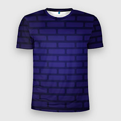 Футболка спортивная мужская Фиолетовая кирпичная стена, цвет: 3D-принт
