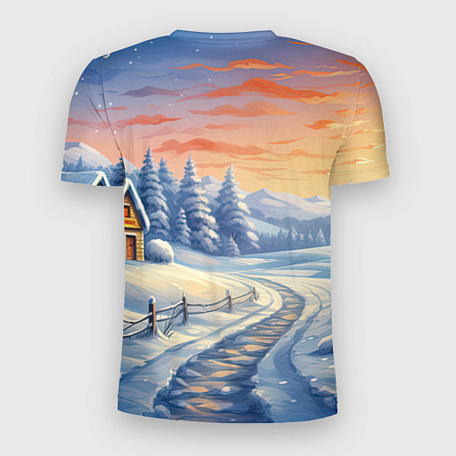 Мужская спорт-футболка Новогодний дракон 2024 / 3D-принт – фото 2