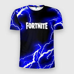 Мужская спорт-футболка Fortnite шторм молнии неон