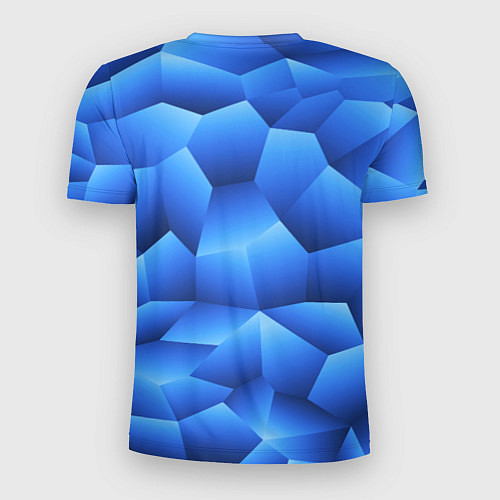 Мужская спорт-футболка Градиентные грани / 3D-принт – фото 2