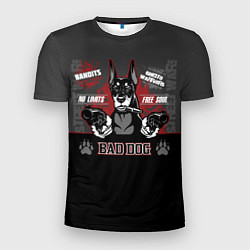 Мужская спорт-футболка Плохая собака