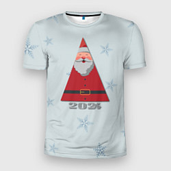 Мужская спорт-футболка Санта 2024