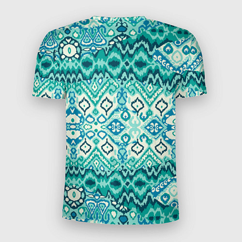 Мужская спорт-футболка Орнамент узбекского народа - икат / 3D-принт – фото 2