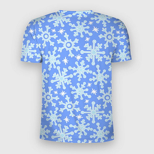 Мужская спорт-футболка Мультяшные снежинки / 3D-принт – фото 2