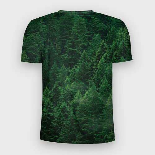 Мужская спорт-футболка Медведь - лес мой храм / 3D-принт – фото 2