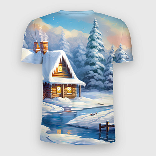 Мужская спорт-футболка Крошечный дракон зимы 2024 / 3D-принт – фото 2