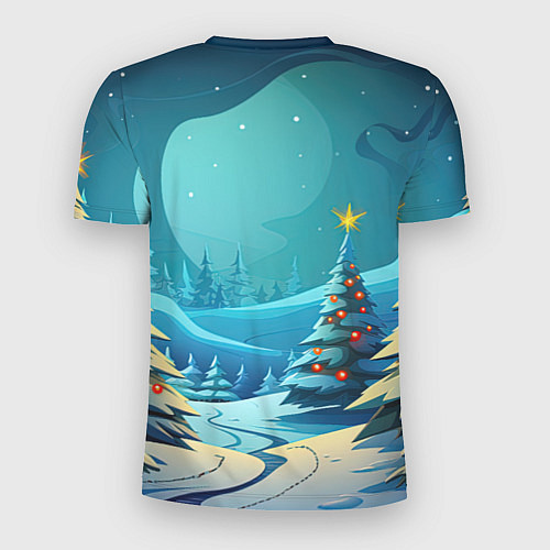 Мужская спорт-футболка Маленький новогодний милый дракошка 2024 / 3D-принт – фото 2