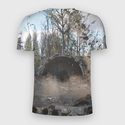 Мужская спорт-футболка STALKER 2 тоннель / 3D-принт – фото 2