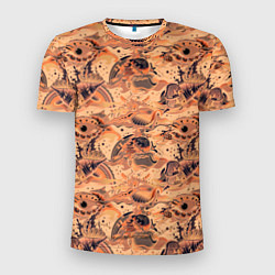 Футболка спортивная мужская Морские раковины, цвет: 3D-принт