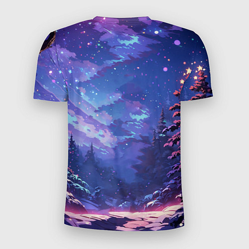 Мужская спорт-футболка Cartoon Santa / 3D-принт – фото 2