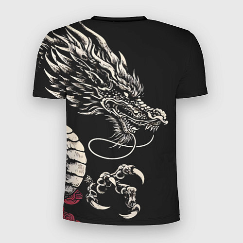 Мужская спорт-футболка Japanese dragon - irezumi - art / 3D-принт – фото 2