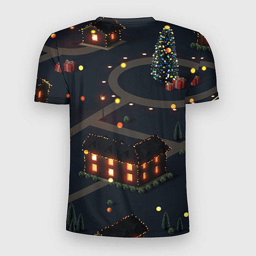 Мужская спорт-футболка Зеленый дракон Санта хочет нормальный год / 3D-принт – фото 2