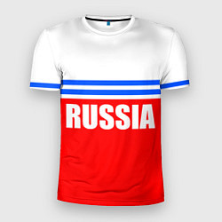 Футболка спортивная мужская Russia - classic, цвет: 3D-принт
