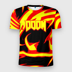 Футболка спортивная мужская Doom eternal fire storm, цвет: 3D-принт