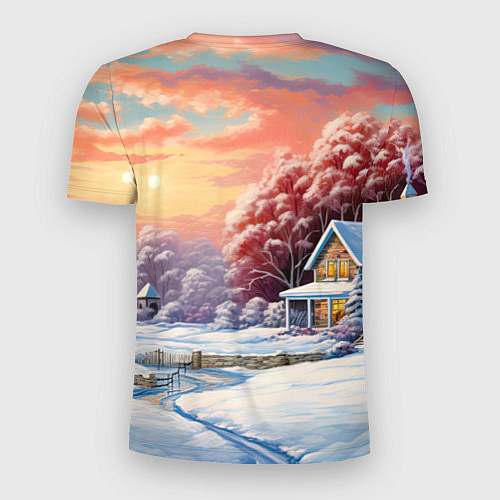 Мужская спорт-футболка Дракоша 2024 новогодний символ года / 3D-принт – фото 2