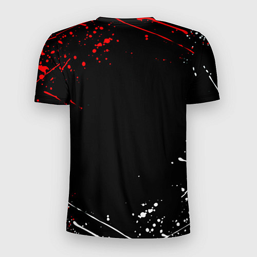 Мужская спорт-футболка Stalker краски огненный / 3D-принт – фото 2