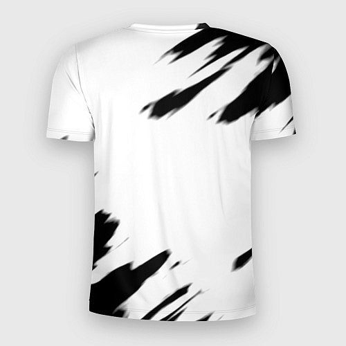 Мужская спорт-футболка BMW чёрные краски абстракция / 3D-принт – фото 2
