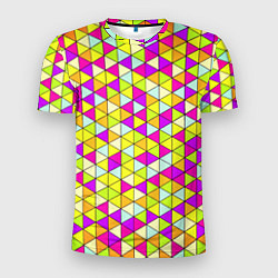 Футболка спортивная мужская Треугольный витраж, цвет: 3D-принт