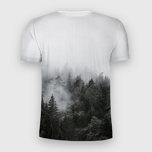 Мужская спорт-футболка Волк - лес мой храм / 3D-принт – фото 2