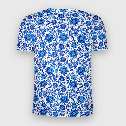 Мужская спорт-футболка Гжель классика / 3D-принт – фото 2