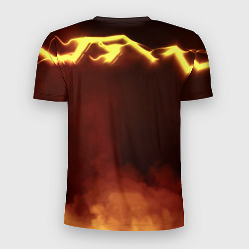 Мужская спорт-футболка Doom storm огненное лого / 3D-принт – фото 2