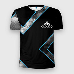 Футболка спортивная мужская Cloud9 - Форма команды,чёрные облака 2024, цвет: 3D-принт