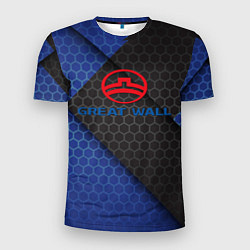 Мужская спорт-футболка Great wall logo