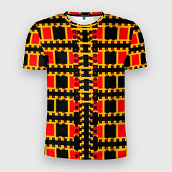 Футболка спортивная мужская Королевские квадраты, цвет: 3D-принт