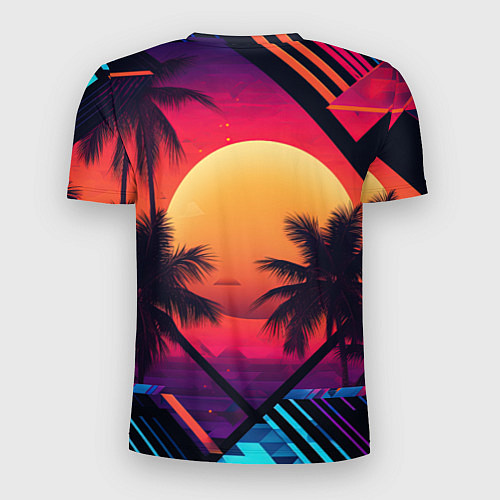 Мужская спорт-футболка GTA 6 аbstract logo / 3D-принт – фото 2