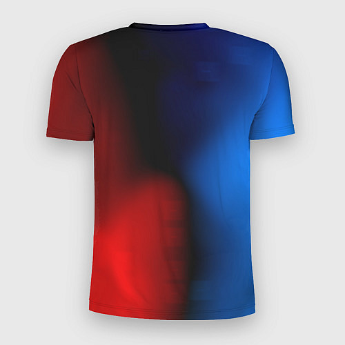 Мужская спорт-футболка Неоновый градиент краски / 3D-принт – фото 2