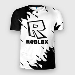 Мужская спорт-футболка Roblox fire games
