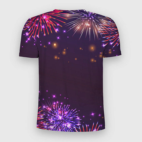 Мужская спорт-футболка Праздничный маркетолог: фейерверк / 3D-принт – фото 2
