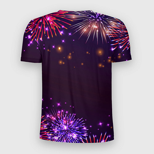 Мужская спорт-футболка Праздничный парикмахер: фейерверк / 3D-принт – фото 2