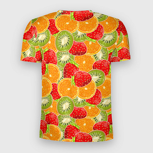 Мужская спорт-футболка Сочные фрукты и ягоды / 3D-принт – фото 2