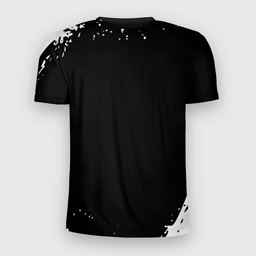 Мужская спорт-футболка Анархия белая краска / 3D-принт – фото 2
