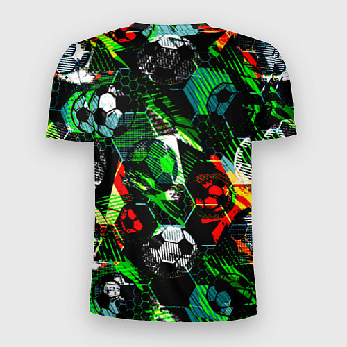 Мужская спорт-футболка Футбол паттерны / 3D-принт – фото 2