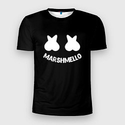 Мужская спорт-футболка Маршмеллоу белое лого