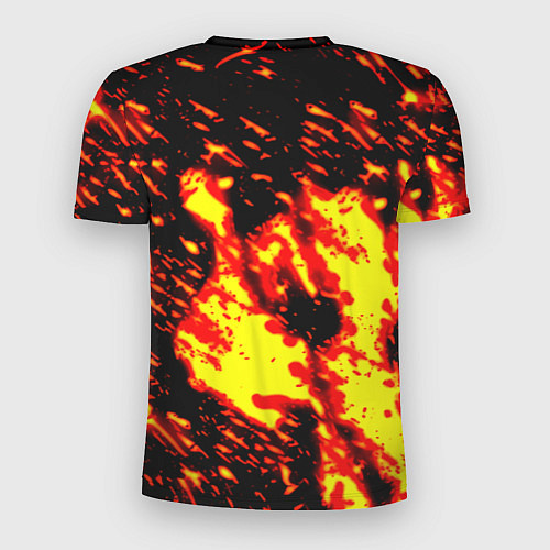 Мужская спорт-футболка Ведьмак огненное лого / 3D-принт – фото 2