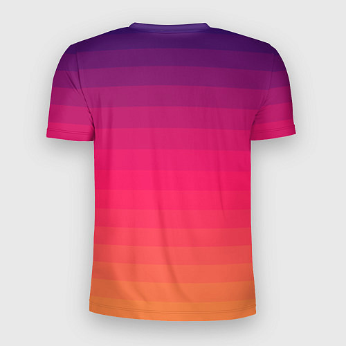 Мужская спорт-футболка Полосный градиент / 3D-принт – фото 2