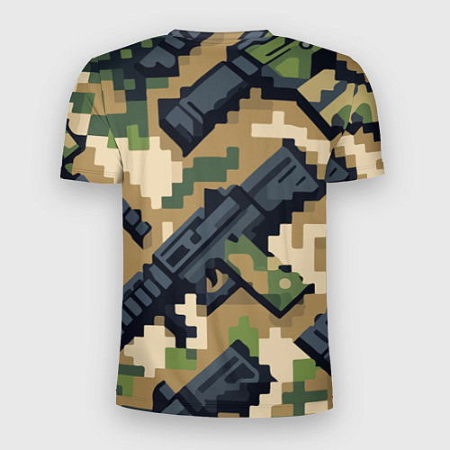Мужская спорт-футболка Counter Strike - pixel military pattern / 3D-принт – фото 2
