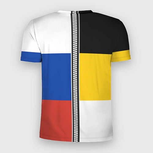 Мужская спорт-футболка Россия - патриот / 3D-принт – фото 2