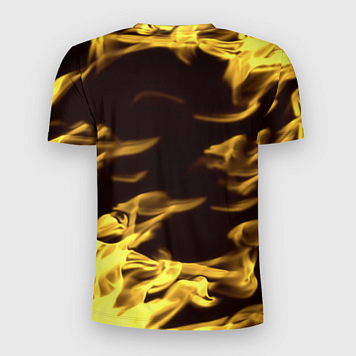 Мужская спорт-футболка Имперская Россия желтый огонь / 3D-принт – фото 2